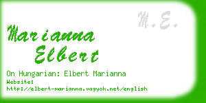 marianna elbert business card